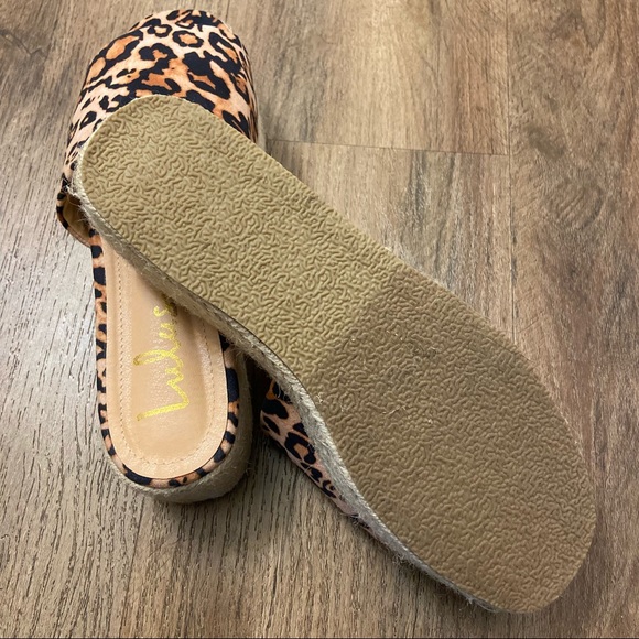 Lulu’s Leopard Print Espadrille Platforms - Picture 7 of 10